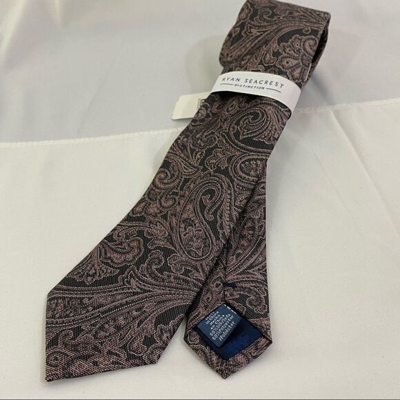 Ryan Seacrest Distinction Men’s Silk Blend Tie - Picture 1 of 4